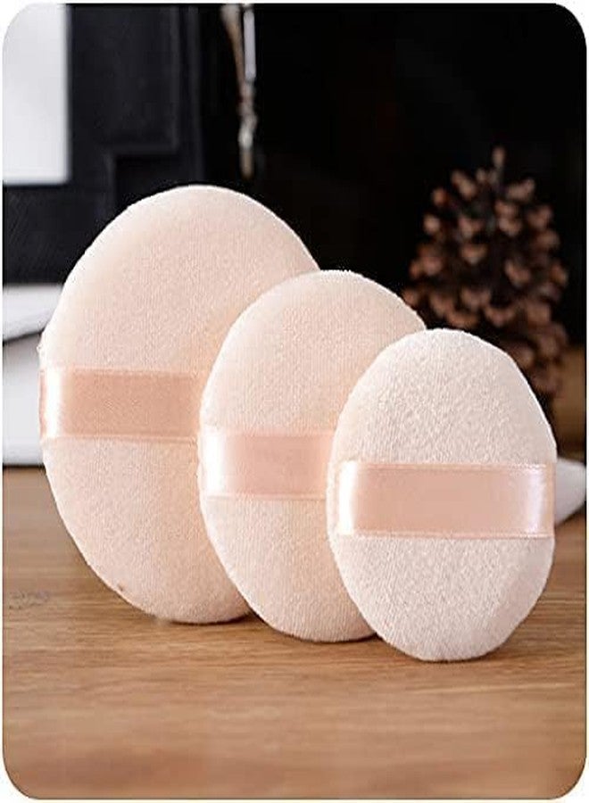 Ruby Face Rubyface Pure Cotton Powder Puff,Puff, for Powder Foundation, 3 Normal size, Blending for Loose Powder Mineral Powder Body Powder (12pcs-BIG) - Image 3