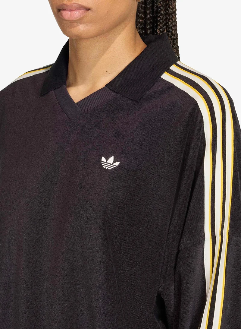 Adidas Originals BLACK Terry Towel Polo for Women | Best Price UAE