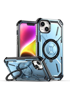 Generic Case Cover For iPhone 14 / 13 Armor Series Holder Phone Case Blue 
