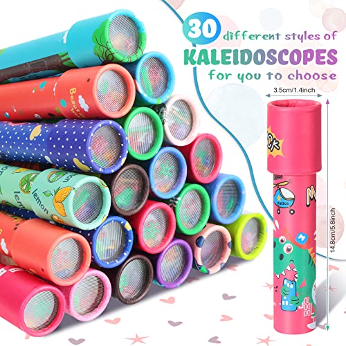 Yunsailing 30 Pcs Classic Kaleidoscopes Party Favors Vintage Mini Kaleidoscope Party Favor Educational Toy for Kids Valentine's Return Gifts School Classroom Prizes Goodie Bag Fillers(Lovely) - Image 2