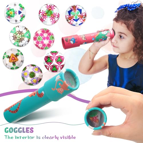 Yunsailing 30 Pcs Classic Kaleidoscopes Party Favors Vintage Mini Kaleidoscope Party Favor Educational Toy for Kids Valentine's Return Gifts School Classroom Prizes Goodie Bag Fillers(Lovely) - Image 3