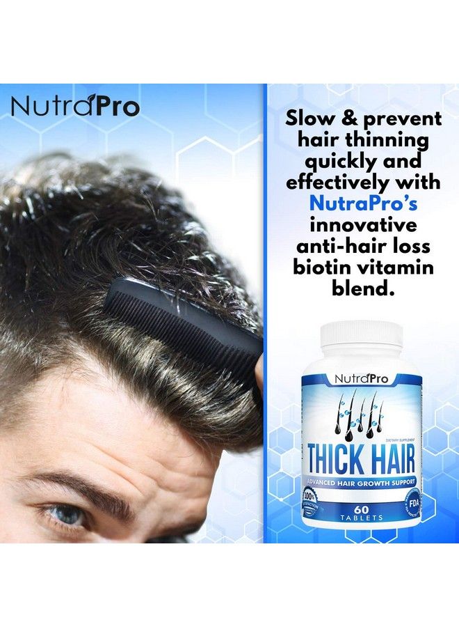 NutraPro Thick Hair Growth Vitaminsanti Hair Loss Pills With Dht Blocker Stimulates Faster Hair Growth For Weak Thinning Hairbiotin Hair Supplements With Keratin & Collagen Helps Men&Women Grow Perfect Hair - Image 4