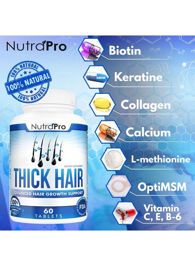 NutraPro Thick Hair Growth Vitaminsanti Hair Loss Pills With Dht Blocker Stimulates Faster Hair Growth For Weak Thinning Hairbiotin Hair Supplements With Keratin & Collagen Helps Men&Women Grow Perfect Hair - Image 5