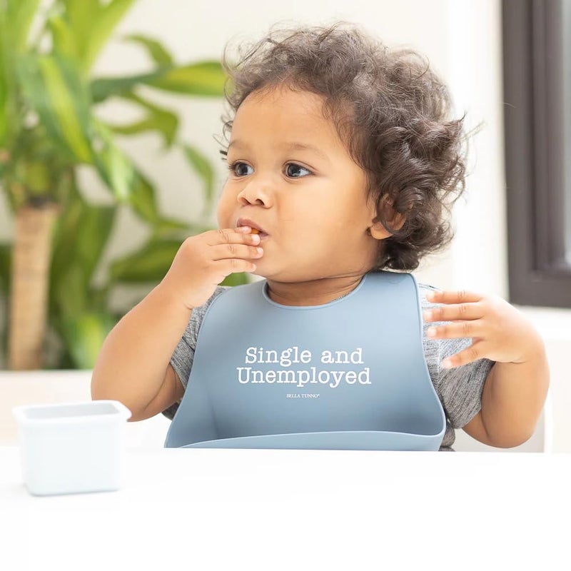 Bella Tunno Wonder Bib - Adjustable Silicone Baby Bibs for Girls & Boys, Durable and Waterproof BPA Free Silicone, Single and Unemployed, One Size, WB228 - Image 2