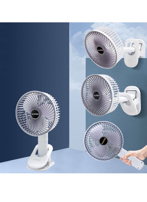 4 in 1 Multi-Functional Portable Rechargeable Clip Fan, Table fan, Hanging Fan, Handheld Fan