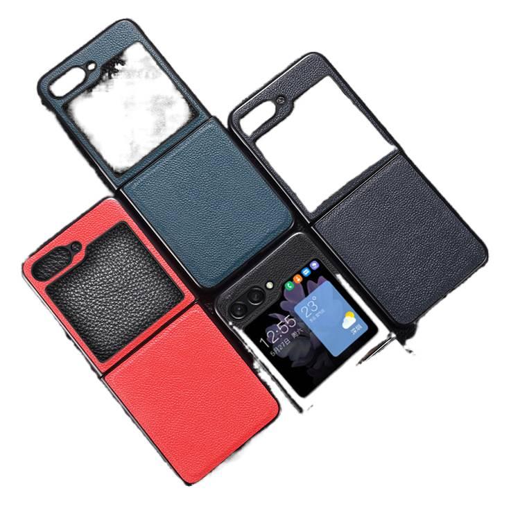 غطاء واقي | مقاوم للصدمات لـ Samsung Galaxy Z Flip 6 | Leather ملمس جلد - Image 2