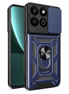 Generic Shield Full Protection Case With Metal Ring &Slide Camera Cover For honor x7c cover  - Image 1