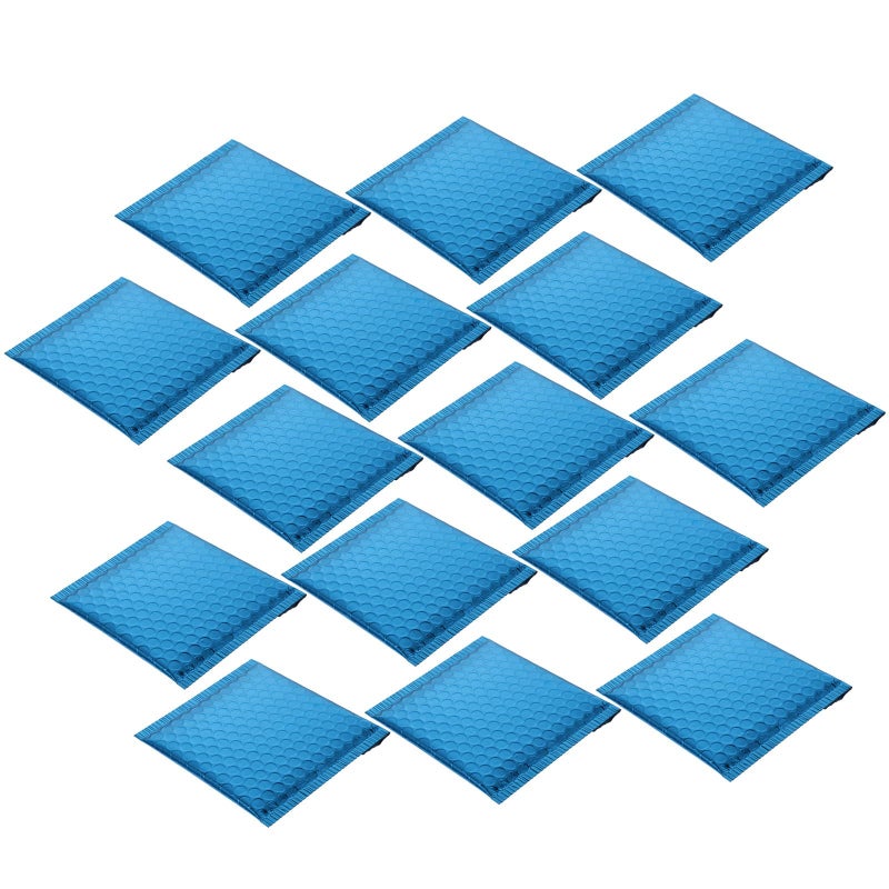 Blue Aluminum Foil Bubble Mailing Bags Self Seal Padded Envelope Mailers 50pcs - Image 2