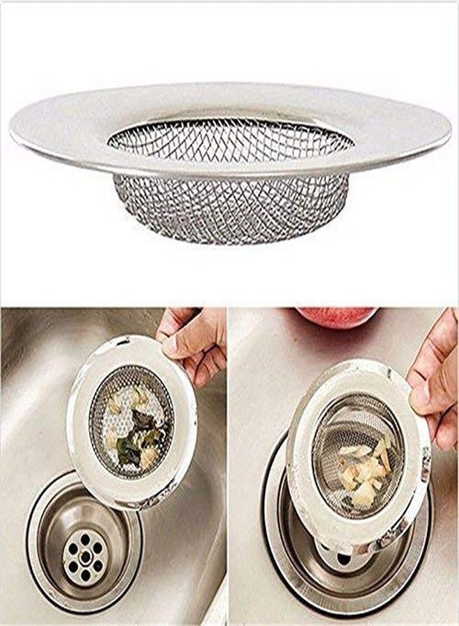 Skywalk Stainless Steel Kitchen Drain Basin Basket Filter Stopper Sink Drainer Jali (Size-9cm) Set of 2 pcs - Image 2
