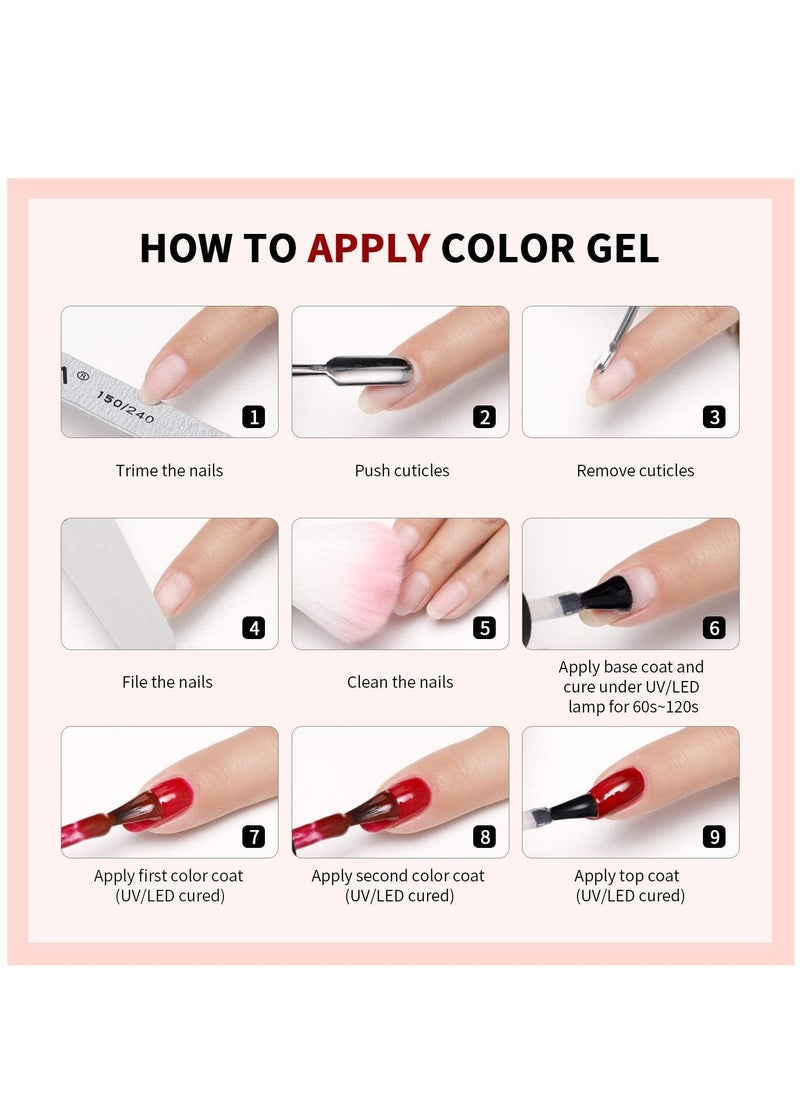 MissTiara 6-Piece UV and LED Nail Gel Polish Set A19  - Image 3