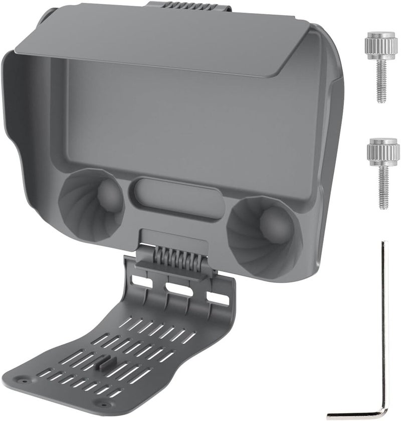 2 في 1 واقي وحدة التحكم غطاء شمسي حماية عصي التحكم غطاء مراقبة واقي شمسي لـ DJI RC 2/1 لـ Air 3/ Mini 3 Pro (لـ RC 1) - Image 1