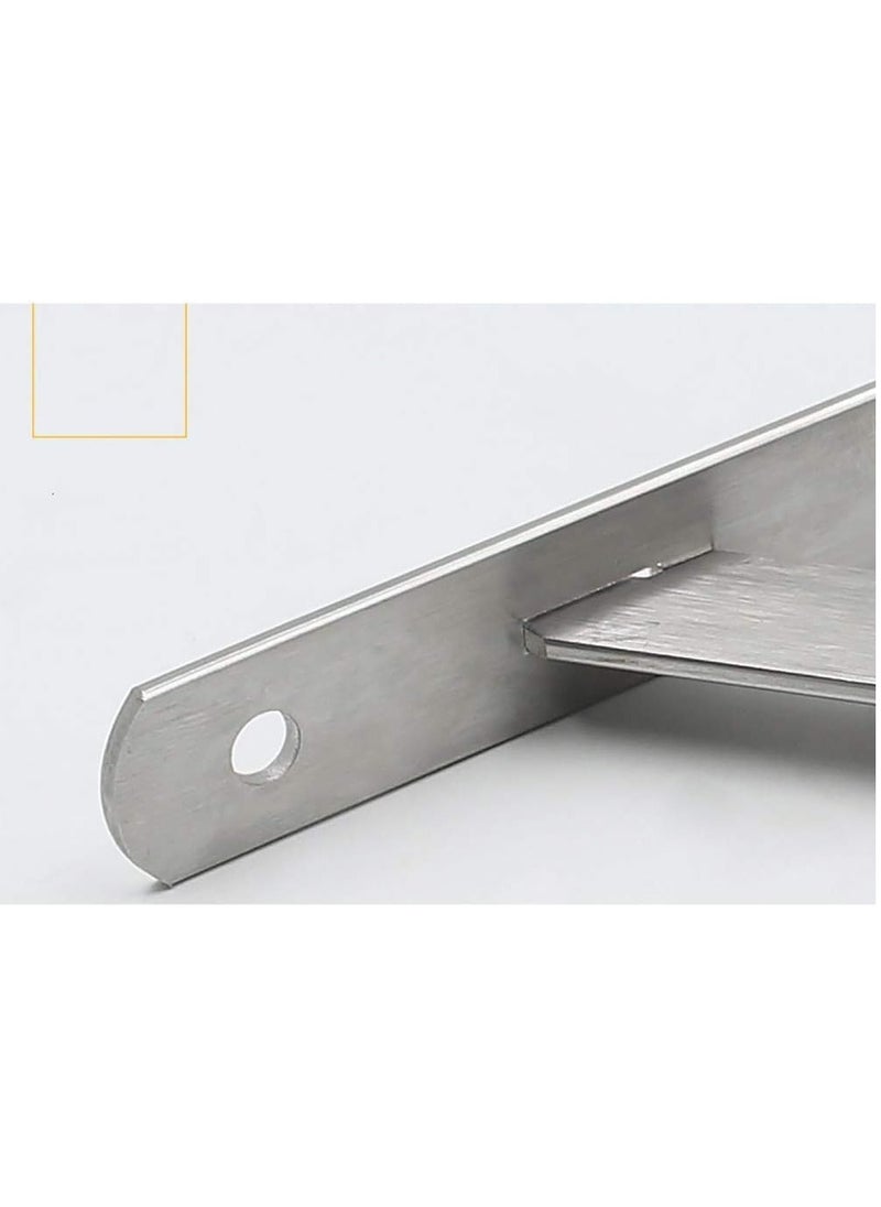 Rubik Shelf Brackets 8 inch - 2pcs Stainless Steel Right Angle Wall Bracket with Detachable Supporting Insert, Corner Support L Brace Joint for Table Bench, Space Saving DIY  - Image 5