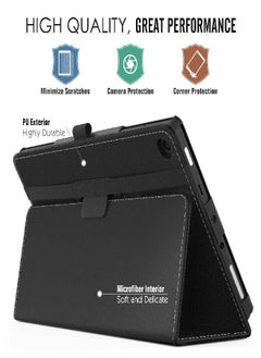 MoKo MoKo Case for All-New Amazon Fire HD 8 Tablet (7th/8th Generation, 2017/2018 Release) - Slim Folding Stand Cover for Fire HD 8, Black (with Auto Wake/Sleep)  - Image 3