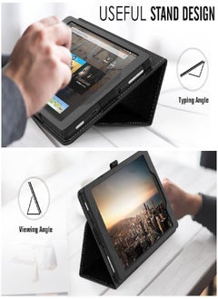 MoKo MoKo Case for All-New Amazon Fire HD 8 Tablet (7th/8th Generation, 2017/2018 Release) - Slim Folding Stand Cover for Fire HD 8, Black (with Auto Wake/Sleep)  - Image 5