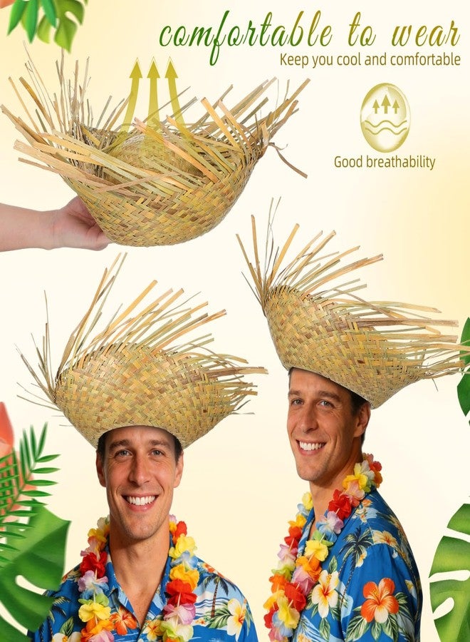 BESPORTBLE Hawaii Luau Hat, Funny Farmer Mexican Party Hat for Women Men Summer Beach Party Costumes Accessories - Image 3