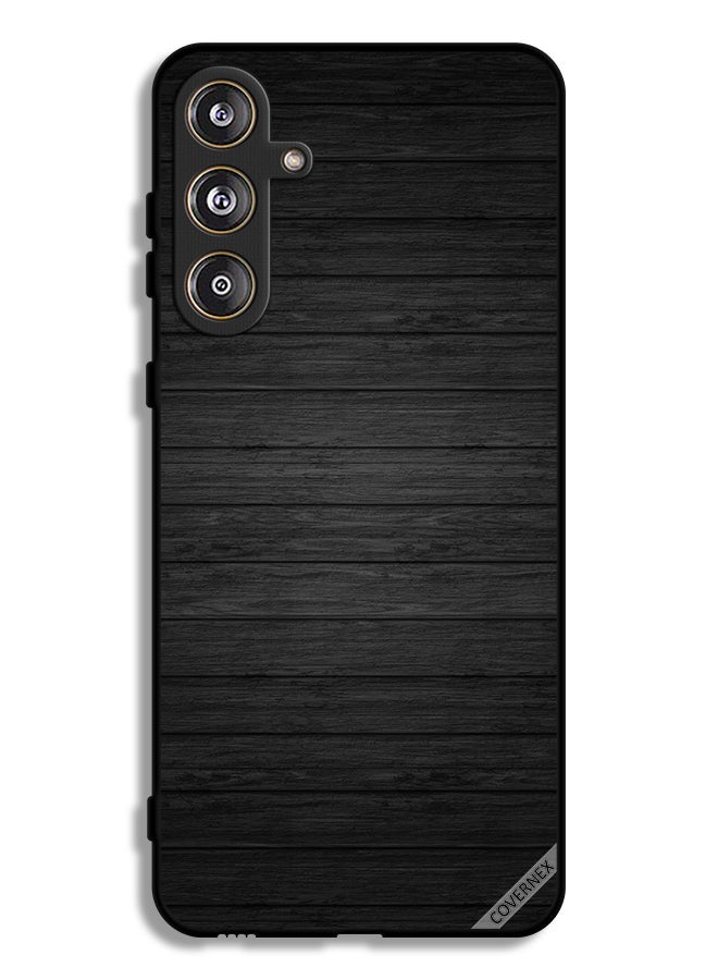 Covernex Samsung Galaxy M55 5G Protective Case Cover Dark Wooden Pattern - Image 1