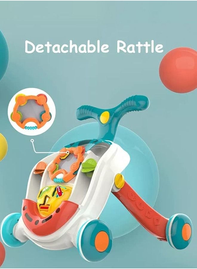 BAYBEE 2 in 1 Baby Activity Walker for Kids Baby Push Walker for Baby with Adjustable Handle Height Light Balls Shapes Detachable Rattles Activity Kids Walker for Baby Boys Girls 6 to 24 Months  - Image 5