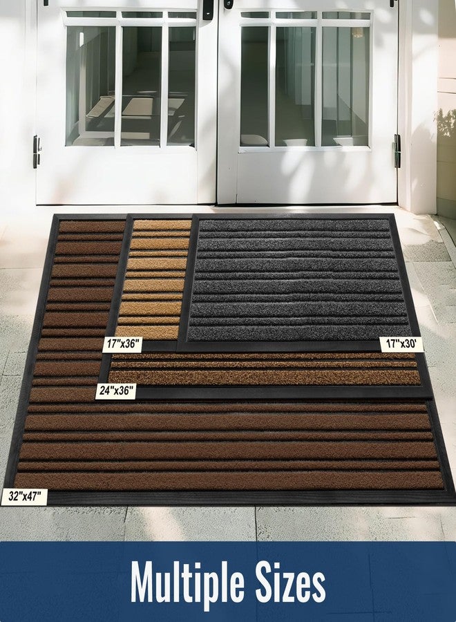 BEHERO Door Mat Outdoor Entrance, Extra Durable Front Door Mat Outside, Heavy Duty Welcome Mat for Outside Entry, Back Door Mats Non Slip, Waterproof All-Season Doormats, 30.5x17 Inch, Yellow - Image 3