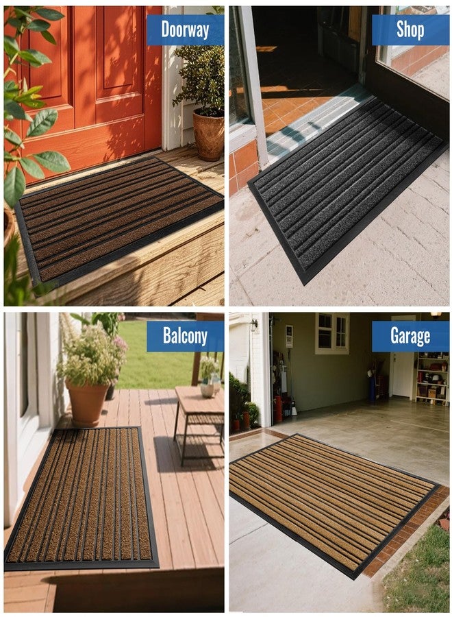 BEHERO Door Mat Outdoor Entrance, Extra Durable Front Door Mat Outside, Heavy Duty Welcome Mat for Outside Entry, Back Door Mats Non Slip, Waterproof All-Season Doormats, 30.5x17 Inch, Yellow - Image 5