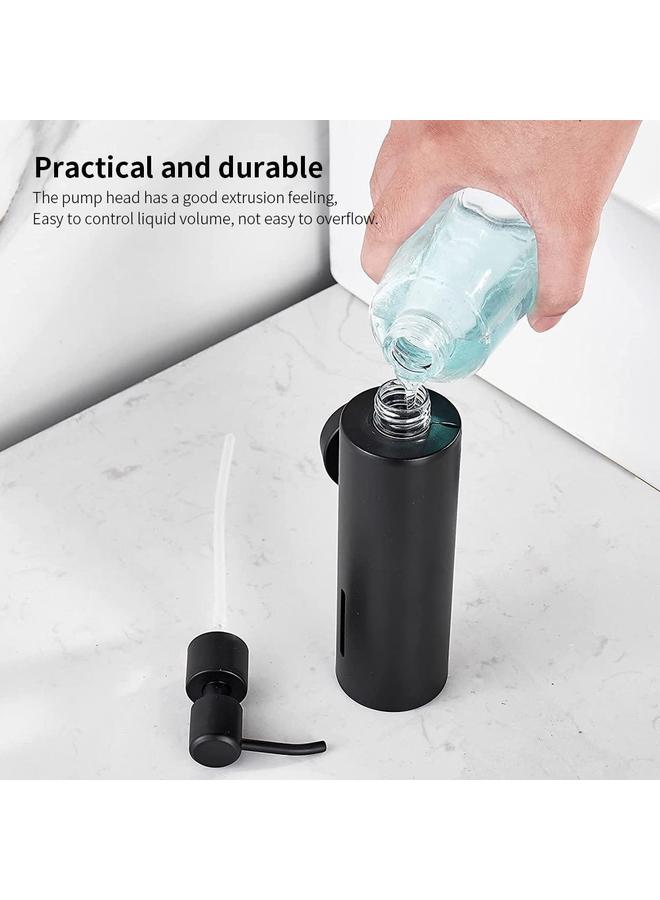 الأزرق جي دبليو 304 صابونين من الفولاذ المقاوم للصدأ معلق على الحائط ، شامبو الفندق ، هلام الاستحمام ، صندوق سائل سائل الضغط الأسود زجاجة الصابون - Image 5