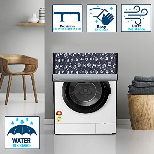 Wings Star Front Load Washing Machine Cover Suitable for All Bosch Front Load Washing Machines. (6.5 kg,7kg,7.5kg,8kg,8.5kg,9kg) (60.96cmsX60.96cmsX86.34cms-KUM05) Pack of : 1 Washing Machin Cover - Image 2