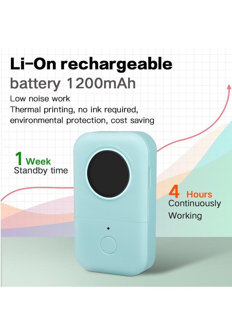 general D30 Label Maker Machine with Tape, Portable Bluetooth Printer, Small Smart Phone Handheld Sticker Mini Labeler Multiple Templates Font Icon Easy to Use Inkless Rechargeable F Office Home - Image 3