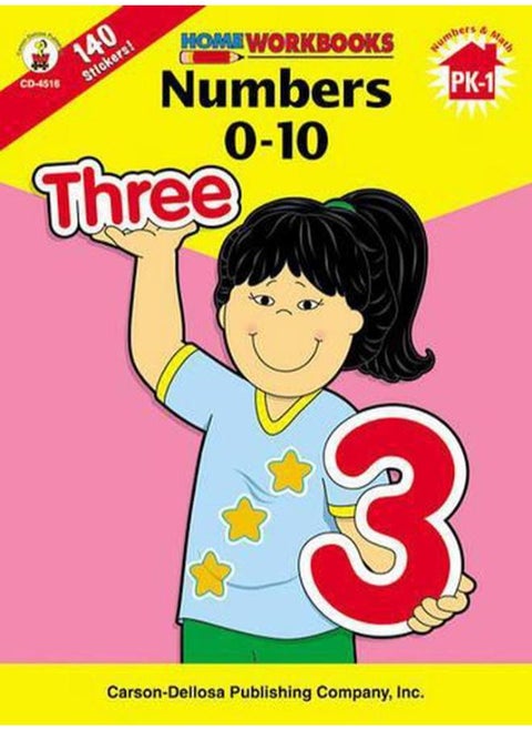 Numbers 0-10 (Home Workbooks) By Carson-Dellosa