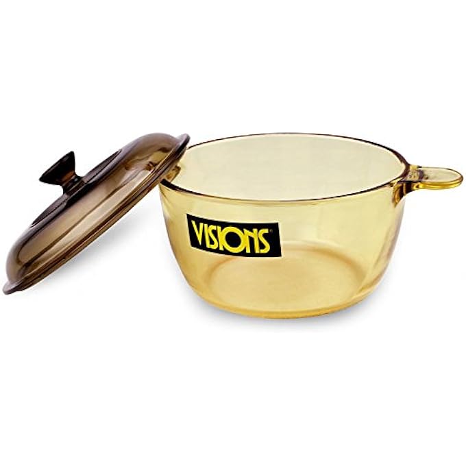 Visions 25 Litre Pyroceram Glass Cookpot With Glass Cover Amber - Image 2