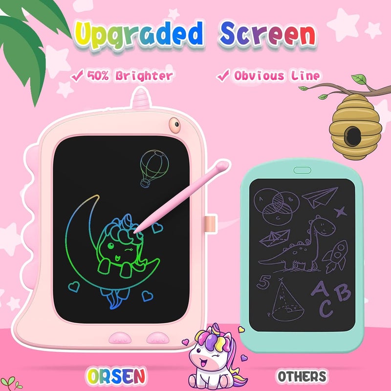8.5 بوصة لوحة رسم LCD للفتيات - لوحة رسم يونيكورن للأطفال من 2 إلى 7 سنوات - لعبة سفر هدية عيد ميلاد - Image 4