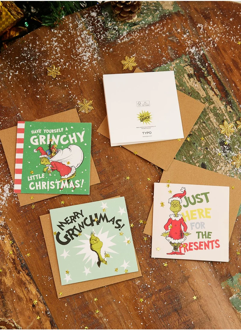 Typo The Grinch Christmas Card 20 Pack