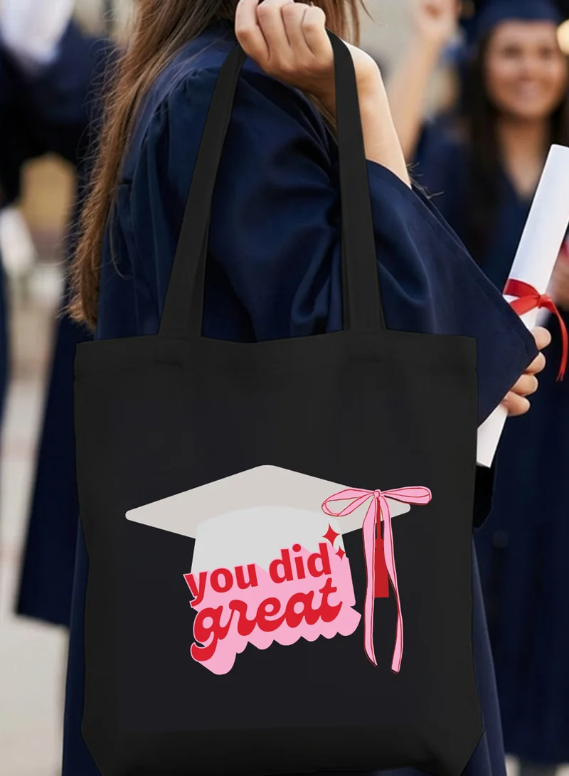 Lowha Polyester Shoulder Tote Bag for Graduation Celebration