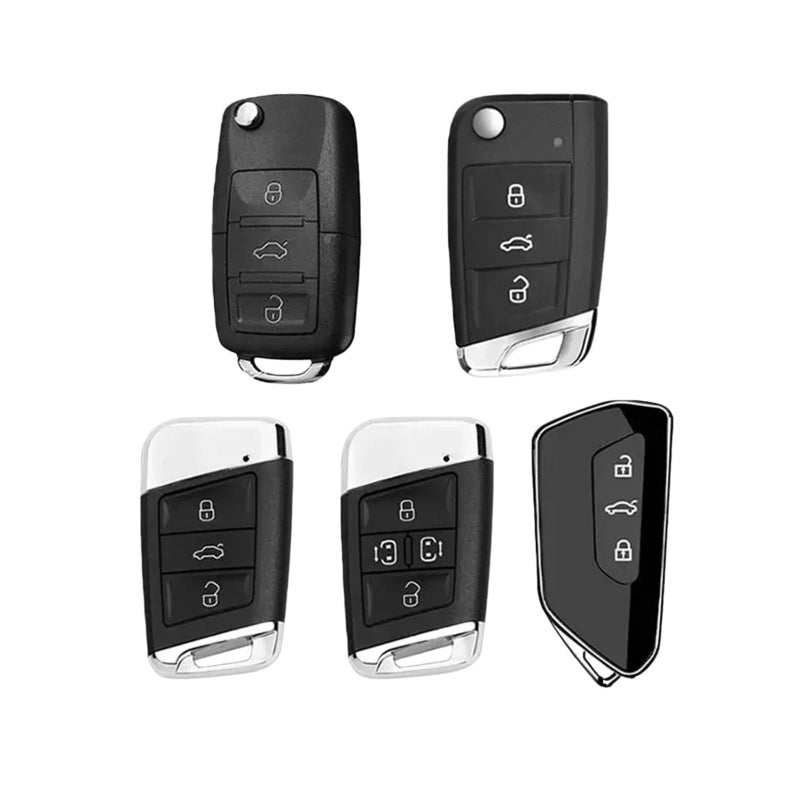 Silver Brown Key Cover Case Compatible For Skoda Superb 2 3 Series A7 - Image 4