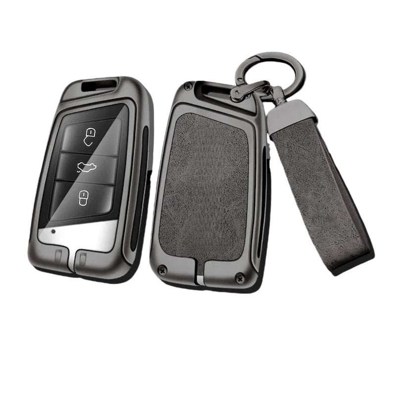 Silver Brown Key Cover Case Compatible For Skoda Superb 2 3 Series A7 - Image 3