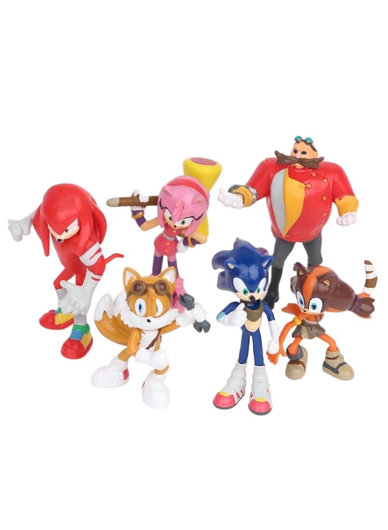 6-Piece Sonic The Hedgehog: Bobbleheads Figure Set