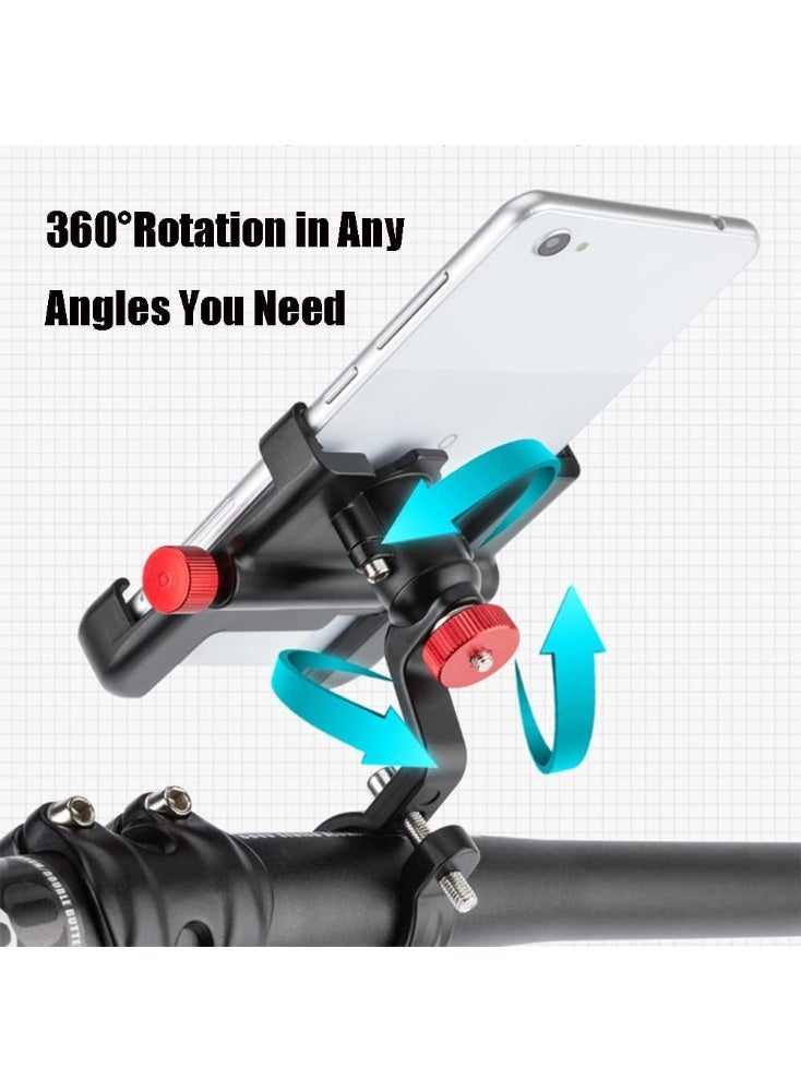 M MIAOYAN Bike Phone Mount Holder - Aluminium Bicycle & Motorcycle Phone Holder Adjustable, Anti Slip Bike Electrical Device Mounts - Image 5