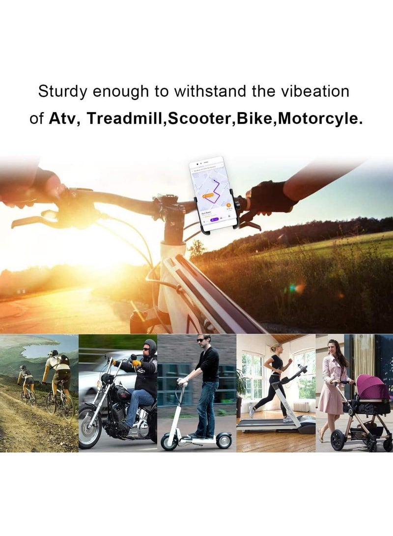 M MIAOYAN Bike Phone Mount Holder - Aluminium Bicycle & Motorcycle Phone Holder Adjustable, Anti Slip Bike Electrical Device Mounts - Image 3