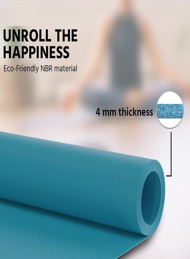 HOMENITY® - Yoga Mats for Women & Men 4mm - 6mm Material with Carrying Bag for Indoor and Outdoor Exercise mat for home workout Anti-slip Mat - Image 2