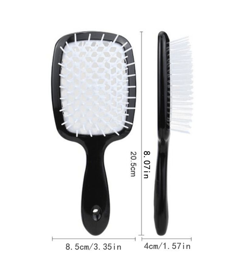 Vented Wide Tooth Comb For Gentle Detangling Wet Dry Curly Hair Comfortable Grip - Image 5