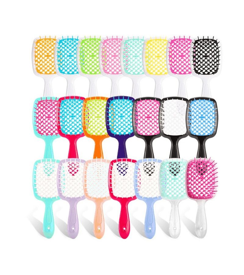 Vented Wide Tooth Comb For Gentle Detangling Wet Dry Curly Hair Comfortable Grip - Image 3