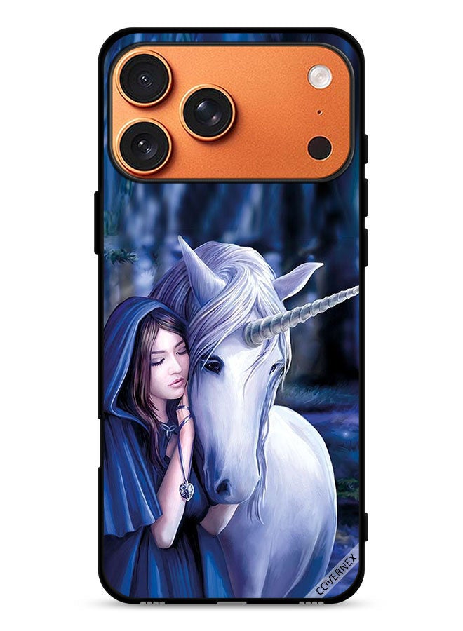 Covernex Apple iPhone 17 Pro Max Protective Case Cover Girl Love Unicorn - Image 1
