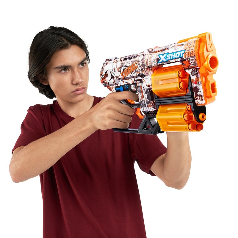 Zuru - X-Shot Dread Sonic The Hedgehog Retro with 12 Soft Bullets - 36583G - Image 4