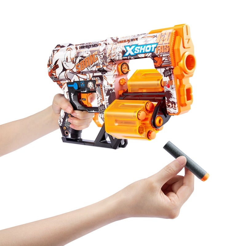 Zuru - X-Shot Dread Sonic The Hedgehog Retro with 12 Soft Bullets - 36583G - Image 2