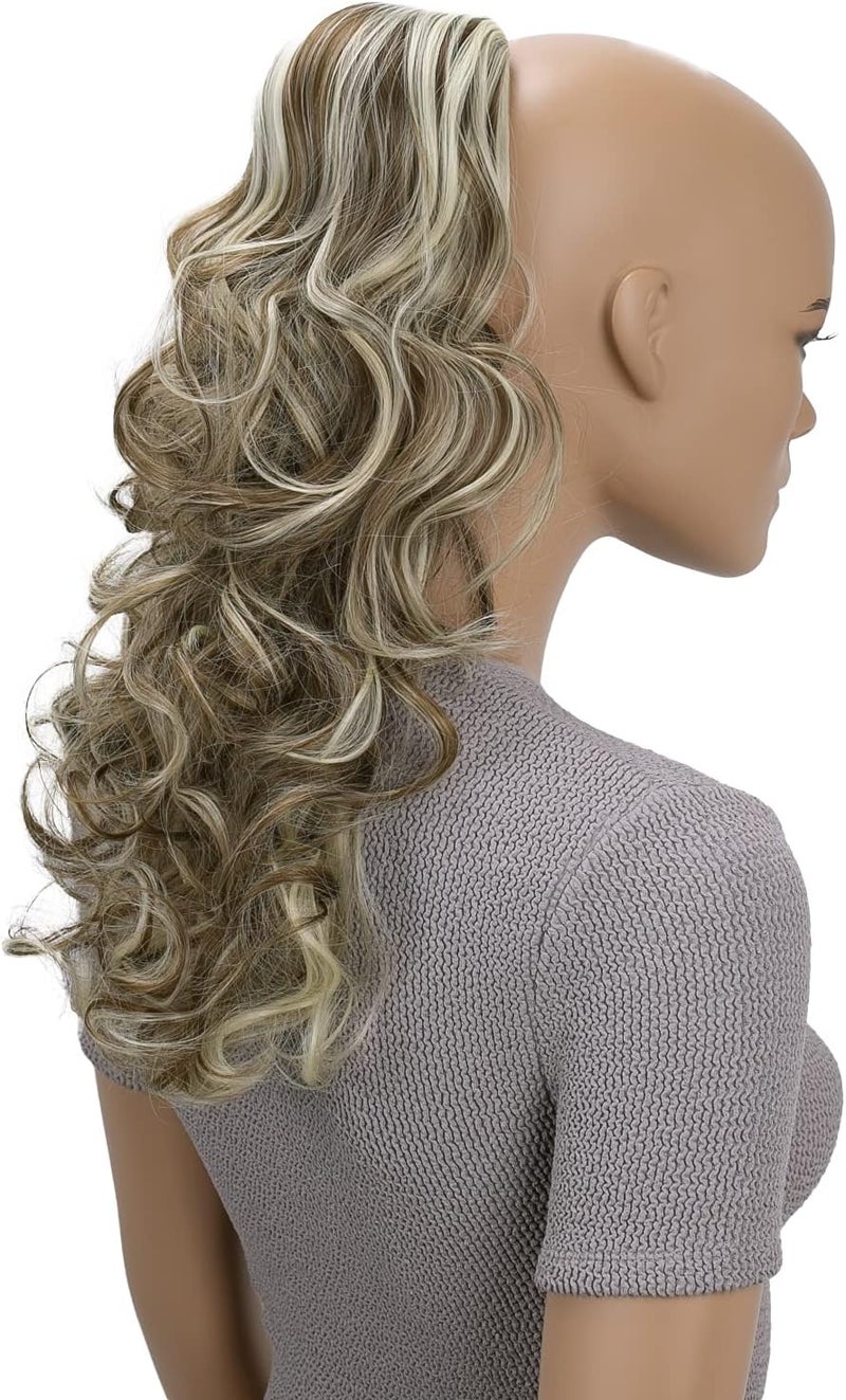 CAISHA 18 Hairpiece Ponytail Extensions Voluminous Wavy Light Brown Light Blonde Mix PH31