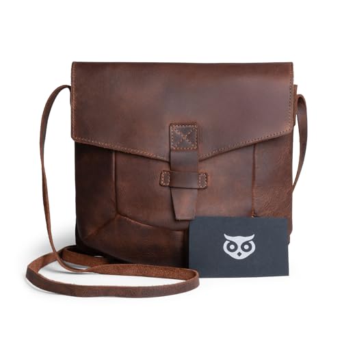 Hide & Drink, Prisma Shoulder Bag, Vintage Purse, Phone Organizer, Wallet Pouch, Accessories, Full Grain Leather, Handmade, Bourbon Brown - Image 5