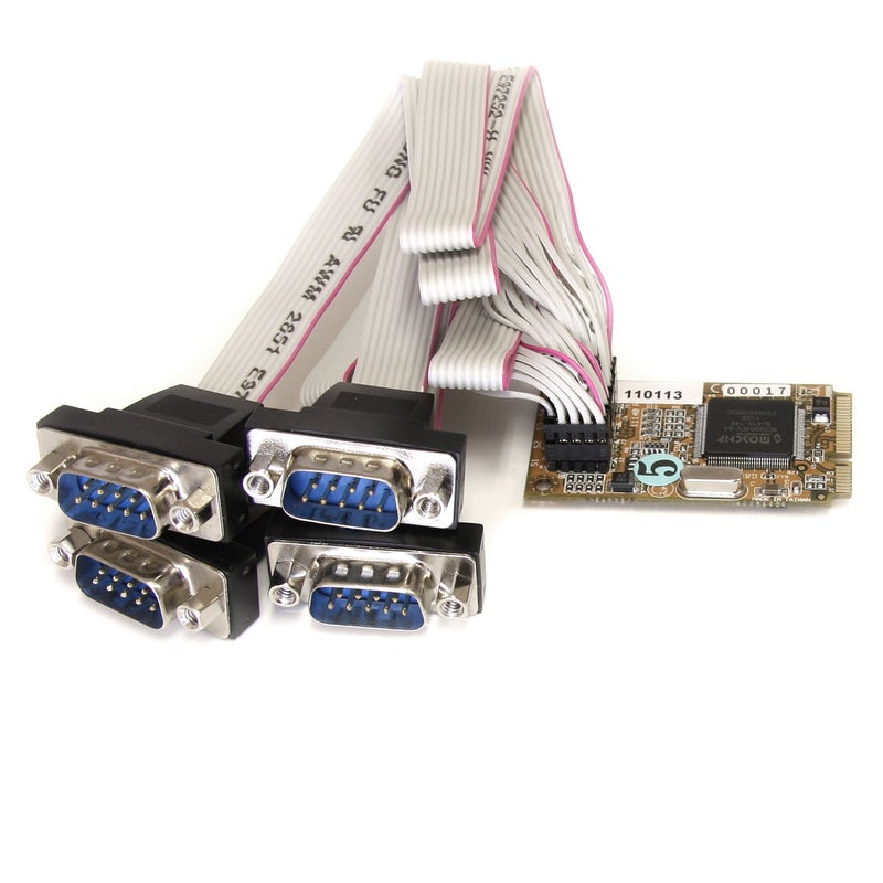 Startech.com StarTech.com 4 Port RS232 Mini PCI Express Serial Card w/ 16650 UART (MPEX4S552)  - Image 1