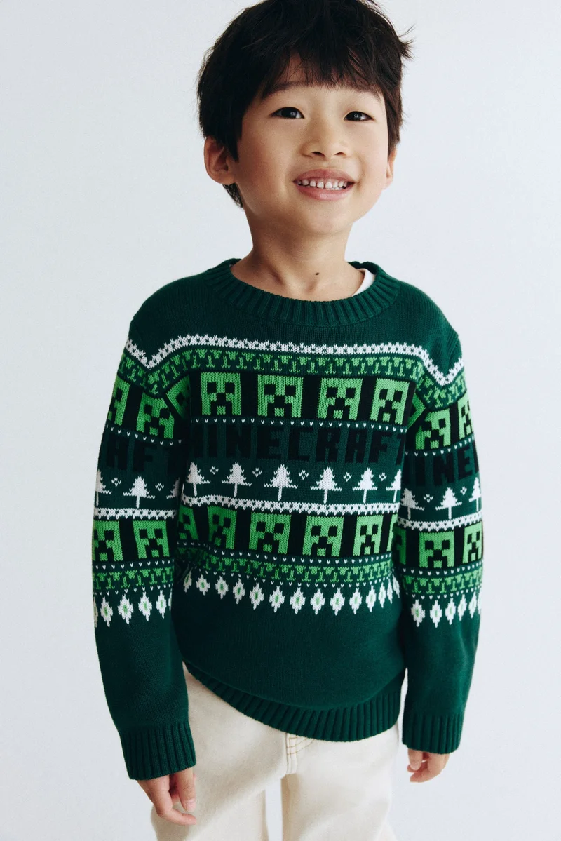 H&M Jacquard-knit cotton jumper