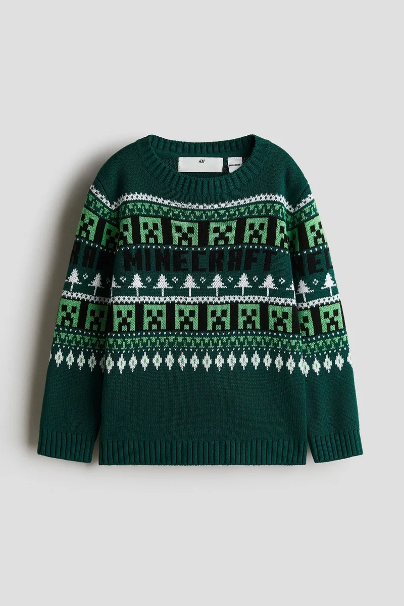 H&M Jacquard-knit cotton jumper