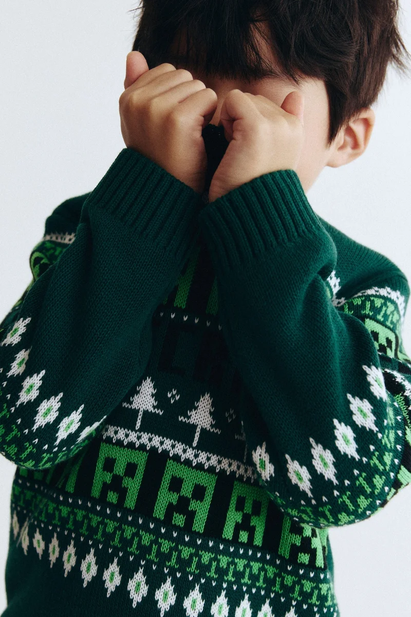 H&M Jacquard-knit cotton jumper