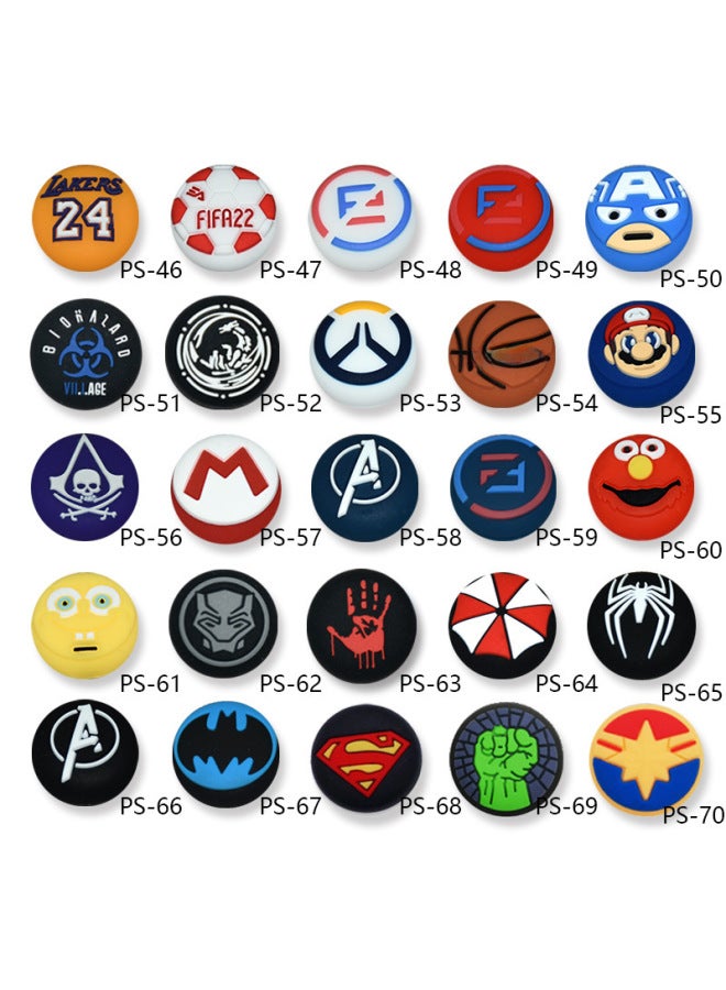 HX Ps5/ps4 Handle 3d Rocker Cap Gamepad Rocker Set Button Protection Cap Xbox Mushroom Head Silicone Cap - Image 3