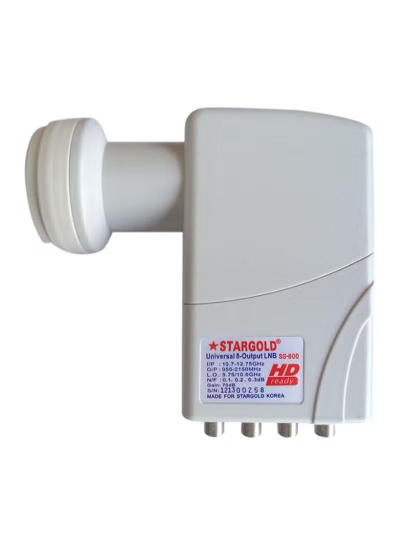 Stargold Universal 8-Output LNB SG-800 White 